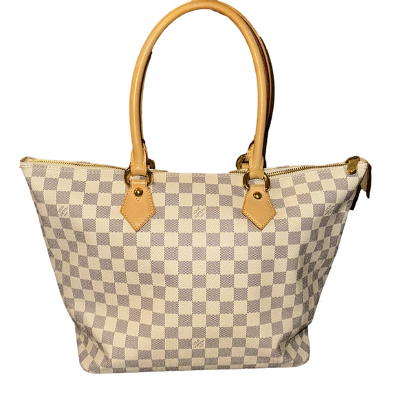 LOUIS VUITTON Damier AZUR MM SALEYA Tote Bag - Picture 2 of 12